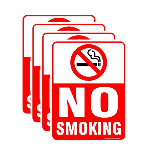 Easy Installation As It Is Self Adhesive Uv Laminated For Weather Proof Performance All The Signs And Symbols Used As Per Norms Sticks To Any Smooth Solid Surface,Size : 200 X 150 mm Packaging Included :- 4Pcs