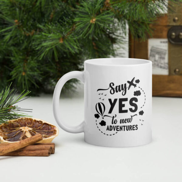 Giftinx Coffee Mug Quote - Say YES to new ADVENTURE