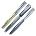 Grey Color Fountain Pen with Silver Clip - Perfect for Gifting, Luxurious Pen for Writers BG-JA1109FPC - Image 2