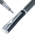 Grey Color Fountain Pen with Silver Clip - Perfect for Gifting, Luxurious Pen for Writers BG-JA1109FPC - Image 4