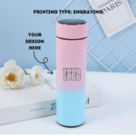 Personalized Dual Tone Temperature Water Bottle - Laser Engraved - For Return Gift, Corporate Gifting, Office or Personal Use BG-49