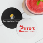 Personalized Round Coaster - For Corporate Gifting, Office or Personal Use, Bar, Hotel, or Restaurant Use - BG-TGMSGRC