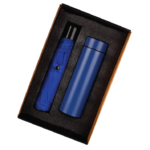 Blue 2in1 Umbrella and Bottle Gift Set - For Corporate Gifting, Employee Joining Kit, Dealer or Customer Monsoon Gifting BG-HKDB