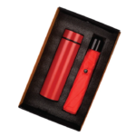 Red 2in1 Umbrella and Bottle Gift Set - For Corporate Gifting, Employee Joining Kit, Dealer or Customer Monsoon Gifting BG-HK37246