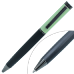 Black & Light Green Color Ball Pen - For Office, College, Personal Use, Corporate Gifting, Return Gift - BG-JA3006BPGN