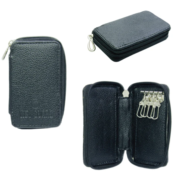 Black 4 Inch Key Holder Guard Case - For Office Use, Personal Use, Corporate Gifting, Return Gift -BG-JAKGBK002