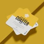 Personalized Square Coaster - For Corporate Gifting, Office or Personal Use, Bar, Hotel, or Restaurant Use - BG-TGMSGSC