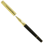 Marron and Black Color Roller Ball Pen with Golden Clip - For Office, College, Personal Use - BG-JA8031RPC - Image 3