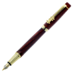 Marron Color Fountain Pen with Golden Clip - Perfect for Gifting, Luxurious Pen for Writers - BG-JA8058FPC - Image 3
