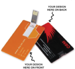 Fully Both Side Personalized Credit Card shape USB Pendrive for Promotions, Giveaway, Corporate, and Personal Gifting BG-HKCSC002