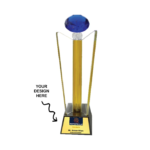 Personalized Optic Crystal Award Trophy - For Employee Recognition, Corporate Gifting, Award Shows, Sports Event, Competition, Students Reward - BG-MA532