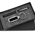 Pen and Keychain 2in1 Combo Gift Set - For Employee Joining Kit, Corporate, Client or Dealer Gifting, Promotional Freebie BG-JKSR107