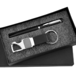 Pen and Keychain 2in1 Combo Gift Set - For Employee Joining Kit, Corporate, Client or Dealer Gifting, Promotional Freebie BG-JKSR110