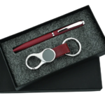 Pen and Keychain 2in1 Combo Gift Set - For Employee Joining Kit, Corporate, Client or Dealer Gifting, Promotional Freebie BG-JKSR109