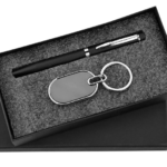 Pen and Keychain 2in1 Combo Gift Set - For Employee Joining Kit, Corporate, Client or Dealer Gifting, Promotional Freebie BG-JKSR105