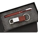 Pen and Keychain 2in1 Combo Gift Set - For Employee Joining Kit, Corporate, Client or Dealer Gifting, Promotional Freebie BG-JKSR112