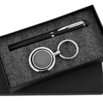 Pen and Keychain 2in1 Combo Gift Set - For Employee Joining Kit, Corporate, Client or Dealer Gifting, Promotional Freebie BG-JKSR106