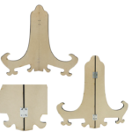 Folding MDF Easel Stand 6mm - For Corporate Gifting, Office Desk Sign Board, Drawing, Student Gifting, Shops, Restaurants BG-JAWEFS00 - Image 2