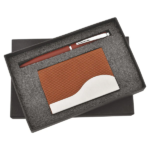 Pen and Cardholder 2in1 Combo Gift Set - For Employee Joining Kit, Corporate, Client or Dealer Gifting, Promotional Freebie BG-JKSR114