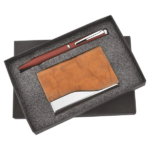 Pen and Cardholder 2in1 Combo Gift Set - For Employee Joining Kit, Corporate, Client or Dealer Gifting, Promotional Freebie BG-JKSR115