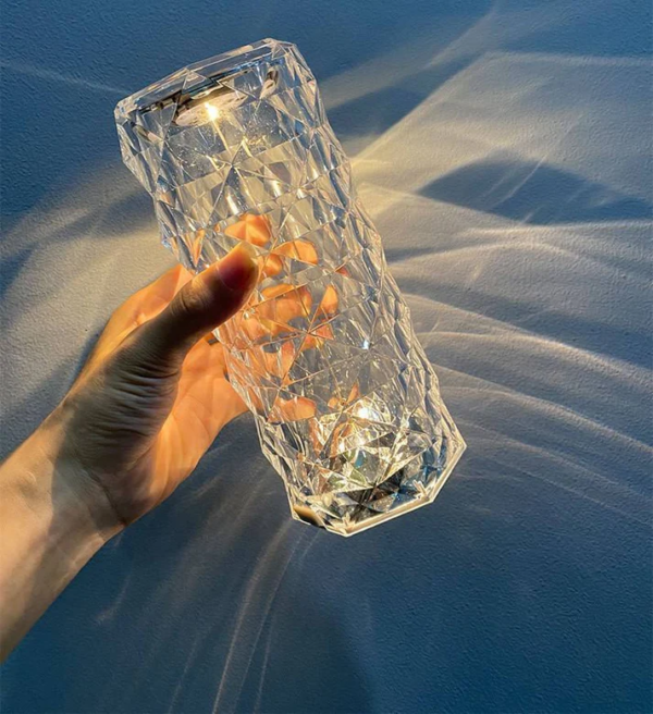 Touch Crystal Table Lamp - For Corporate Gifting, Diwali Gifting for Employees, Return Gift, Event Gifting BG-TGMEW