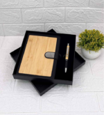 Wooden Gift Set 2in1 Notebook Diary, and Pen - For Employee Joining Kit, Corporate, Client or Dealer Gifting BG-PCH961 - Image 4