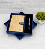 Wooden Gift Set 2in1 Notebook Diary, and Pen - For Employee Joining Kit, Corporate, Client or Dealer Gifting BG-PCH961 - Image 3