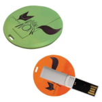 Fully Both Side Personalized Round Shape Card USB Pendrive for Promotions, Giveaway, Corporate, and Personal Gifting BG-HKCS003 - Image 2