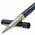 Unique Black Color Ball Pen with Golden Clip - For Office, College, Personal Use - BG-JAI10BPBKGC - Image 2