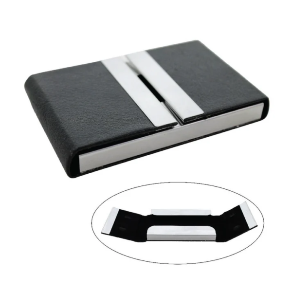 Black Magnetic Business Visiting Card Holder Both Side Open - For Corporate Gifting, Event Gifting, Freebies, Promotions BG-JA15