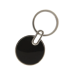 Round Steel Finish Metal Keychain - For Employee, Client, Dealer, or Corporate Gifting, Events Promotional Freebie JKC - Image 2