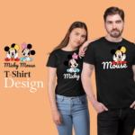 "MICKY MOUSE" Personalized T-Shirt for Couples - MGBIO-RN (46)