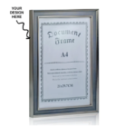 Personalized A4 Black Photo Memoir, Document, cum Certificate Frame - For Corporate Gifting, Employee Appreciation, Office Desk, Farewell Gifts - BG-JAPS4019A4