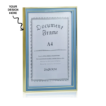 Personalized A4 Photo Memoir, Document, cum Certificate Frame - For Corporate Gifting, Employee Appreciation, Office Desk, Farewell Gifts - BG-JAPS5916A4