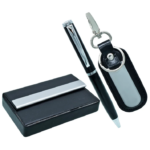 Black 3in1 Pen, Cardholder, and Keychain Gift Set - For Employee Joining Kit, Corporate, Client or Dealer Gifting BG-JASET1438BK - Image 3