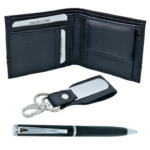 Black 3in1 Pen, Wallet, and Keychain Gift Set - For Employee Joining Kit, Corporate, Client or Dealer Gifting BG-JASET9408BK - Image 3