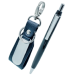 Black 2in1 Pen and Keychain Gift Set - For Employee Joining Kit, Corporate, Client or Dealer Gifting BG-JASET9418BK - Image 4