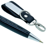 Black 2in1 Pen and Keychain Gift Set - For Employee Joining Kit, Corporate, Client or Dealer Gifting BG-JASET9418BK - Image 3