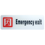 Emergency Exit Self Adhesive Sticker - For Shops, Hospitals, Schools, Corporates, Offices BG-EE001