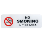 No Smoking In This Area Self Adhesive Sticker - For Shops, Hospitals, Schools, Corporates, Offices BG-NSH001