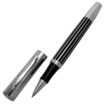 Silver & Black Color Roller Ball Pen - For Office, College, Personal Use - BG-JA051RP
