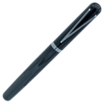 Executive Black Color Roller Ball Pen with Silver Clip - For Office, College, Personal Use - BG-JA679RPBKSC