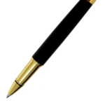Golden and Black Color Roller Ball Pen with Golden Clip - For Office, College, Personal Use - BG-JAY02RPBKGC - Image 2