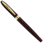 Maroon Color Roller Ball Pen with Golden Clip - For Office, College, Personal Use - BG-JA8029RPC - Image 2