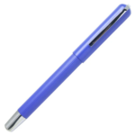 Royal Blue Color Roller Ball Pen with Silver Clip - For Office, College, Personal Use - BG-JAZERPBLSC