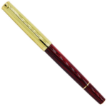 Marron and Black Color Roller Ball Pen with Golden Clip - For Office, College, Personal Use - BG-JA8031RPC