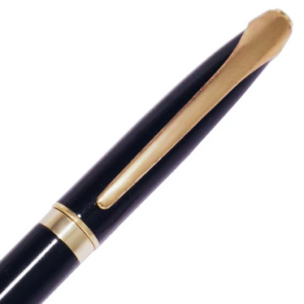 Black Ball Pen with Golden Clip - For Office, College, Personal Use - BG-JA352BPGC