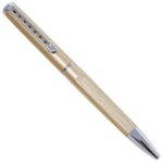 Light Brown Ball Pen with Silver Clip - For Office, College, Personal Use - BG-JA699BPSN - Image 3