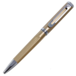 Light Brown Ball Pen with Silver Clip - For Office, College, Personal Use - Jalgaon - BG-JA799BPSN - Image 3
