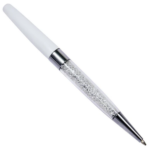 White & Silver Ball Pen - For Office, College, Personal Use - BG-JA020BPWE